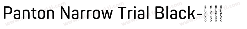 Panton Narrow Trial Black字体转换